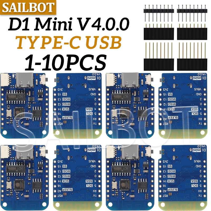 Esp8266 Nodemcu Board - 1-10 pièces WeMos D1 Mini ESP8266
