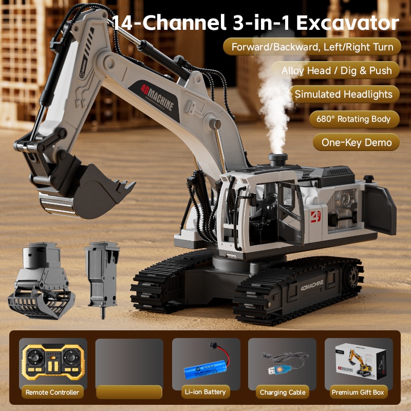 Excavatrice RC en alliage 14 c - Home Automation Tutorial avis et prix